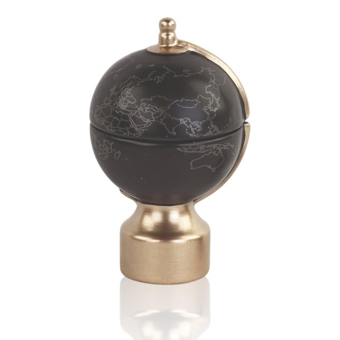 MAPPAMONDO NERO CANDELA CON SCATOLA